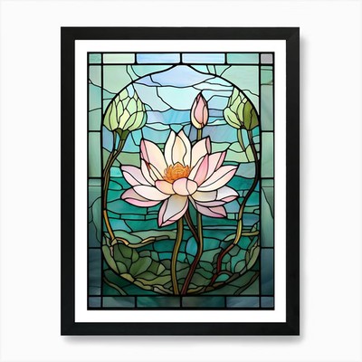 Lotus 1 Art Print Framed Wall Art Poster Canvas Print Picture