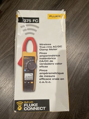 Fluke 375 FC True-RMS AC/DC Clamp Meter, 600 A, 1.6 in (41 mm) Jaw Capacity