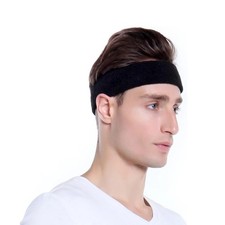 3pcs Sweatproof Sports Headbands for Men and Women - Moisture-wicking Sweatband