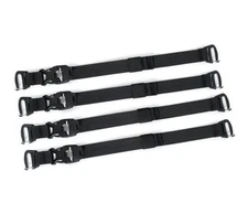MOLLE Tactical Straps for Tripod, Gear & Backpack | Adjustable Tie Down 2 Black