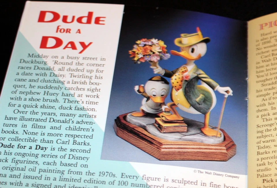 Catálogo CARL BARKS ESTATE 1993 Tío Scrooge Walt Disney Artista Bruce Hamilton Foto 4 de 4