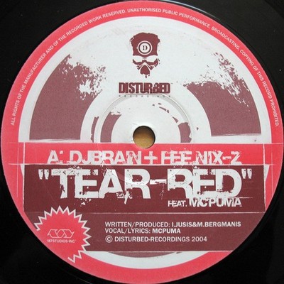 DJBrain + Fee.nix-z - Tear-Red / Woody (12'') (Near Mint (NM or M-)) - 2791540438