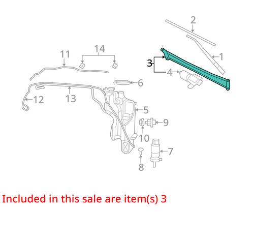2021 Dodge Ram 2500 Windshield Wiper Transmission OEM 95K Miles - LKQ394669202 - Picture 4 of 5