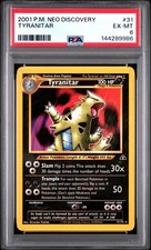 2001 POKEMON NEO DISCOVERY #31 TYRANITAR PSA 6 on eBay