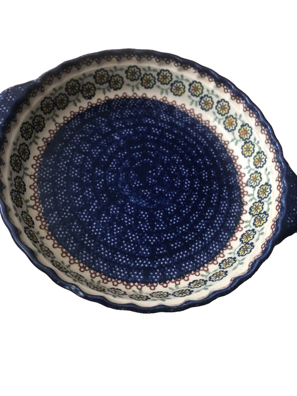 polish pottery boleslawiec pie plate . 504