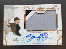 2016 Leaf Trinity Zack Burdi Player Worn Patch Auto #PA-ZB1 White Sox