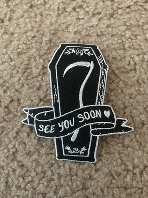 Hot Topic  See You Soon  Iron on Coffin Patch