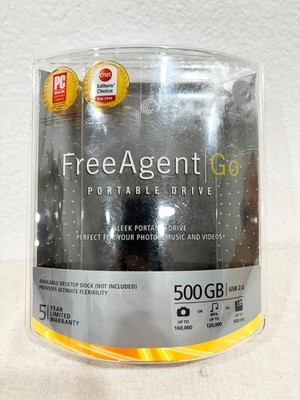 Brand New Seagate FreeAgent Go 500G External Drive With Cable