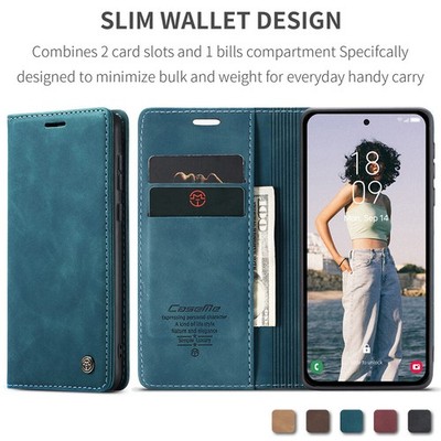 Für Samsung A17 A56 A36 A16 A15 A55 A35 A05S Handy Schutzhülle Leder Case Etui