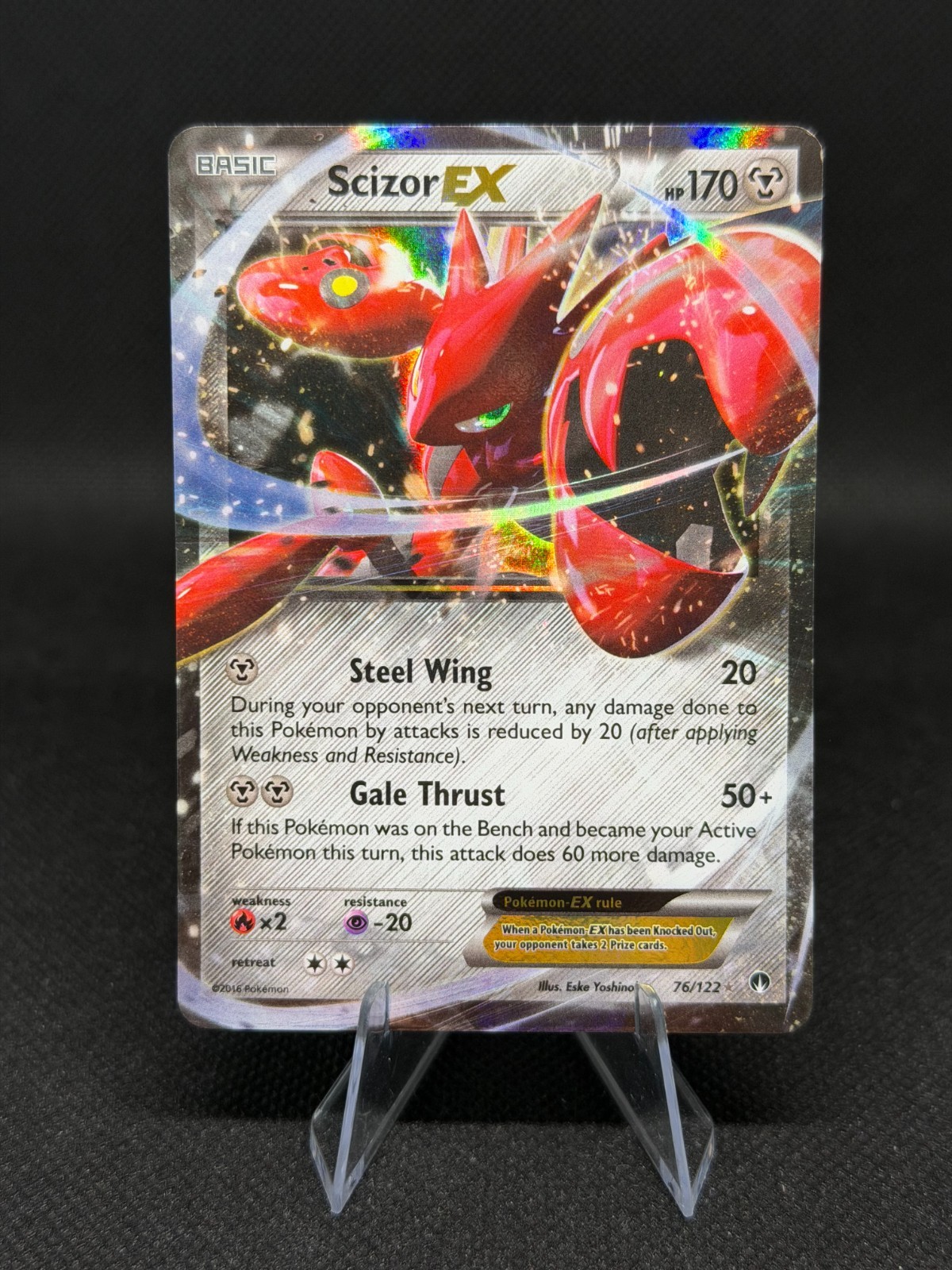 Scizor EX 76/122 Breakpoint Ultra Rare Holo Pokemon Card