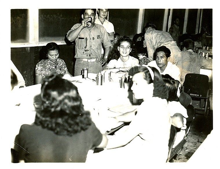 -Original- WWII -OLIVE DRAB BEER CANS- USAAF GUAM Photograph - FLAT TOP/CONE TOP