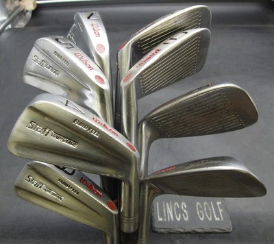 Set 8x Wilson Staff Tour Blade Eisen 3-PW Regular Stahlschäfte mit Griffen*
