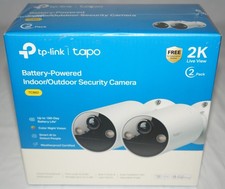 New TP-Link TCB82 (2-pack) Tapo Wireless Indoor/Outdoor 2K Security Camera