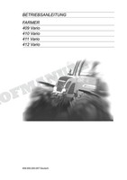 Fendt Farmer 409 410 411 412 Vario Traktor Betriebsanleitung 477534