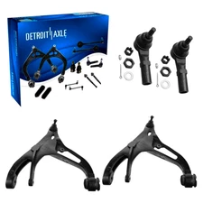 Detroit Axle (4pc) Front Lower Control Arm Tie Rod for 2002 2003 2004 200