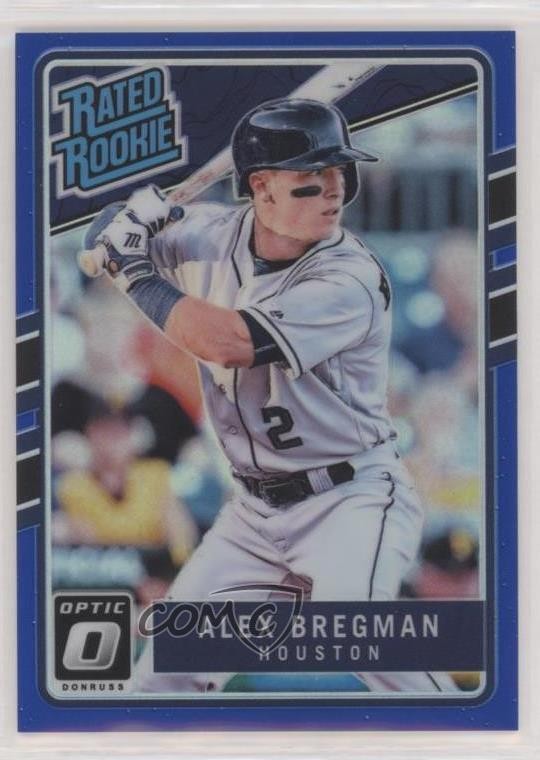 2017 Panini Donruss Optic Rated Rookies Blue Prizm 56/149 Alex Bregman #43 r7d