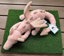 Jellycat Little Rose Dragon Plush Pink Winged Stuffed Animal ROSE6DDL 11.8" New