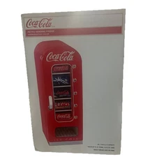 Koolatron CVF18 Coca Cola Retro 10 Can Vending Fridge New Holds Up To 10 Cans