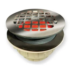 Watco 9300G-CP Chrome Plated Shower Drain Grid 4" Type