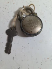 VINTAGE STEEL BRASS 101 PADLOCK WITH 2 KEYS WORKS 