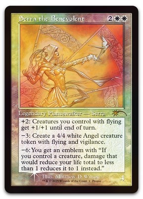 Serra the Benevolent (Retro Frame) #1 (Foil) (NM) MagicFest MFP Magic MTG