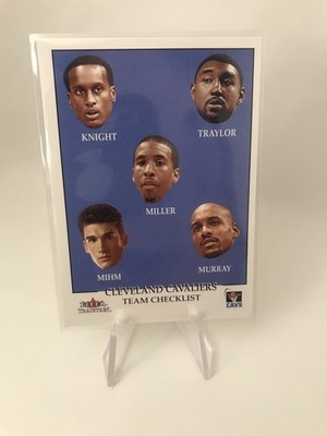 Cleveland Cavaliers 2000-01 Fleer Tradition Team Checklist Sticker Andre Miller