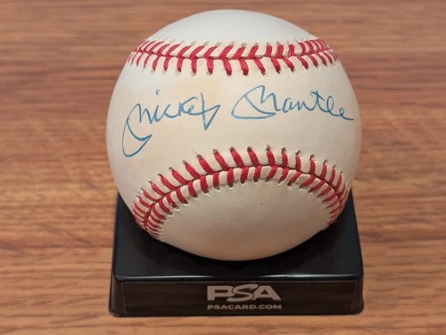Mickey Mantle Signed Baseball - PSA Authenticated. Official American League Ball
