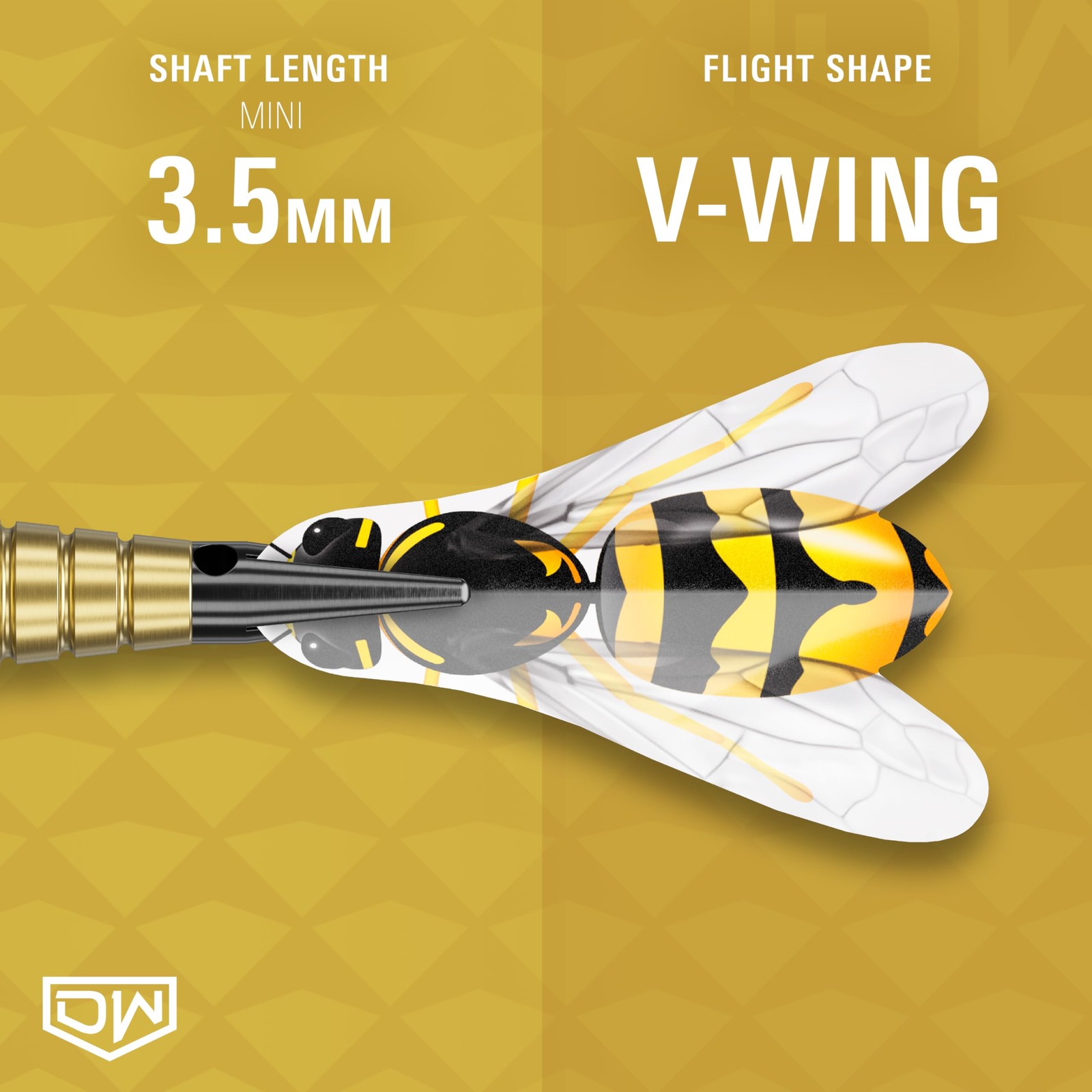 Hornet Brass Metal Tip Darts, 18G | Steel Tip Dart Set with Spare Flights and...