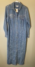 Vintage Guess Denim Dress. Size 9. Made In USA. New With Tag.