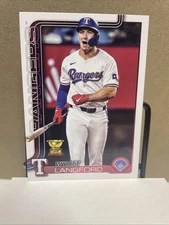 2025 Topps Flagship Collection Companion Card Wyatt Langford #CTC-18 Rangers