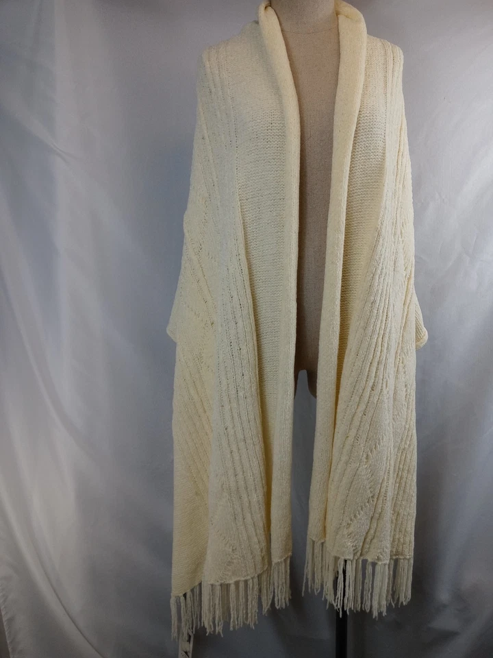 Новый с Ярлыками кремовый сплетенный шаль бахрома надежном шарф бриллиант узор легкий шикарный богемное - Изображение 3 из 4