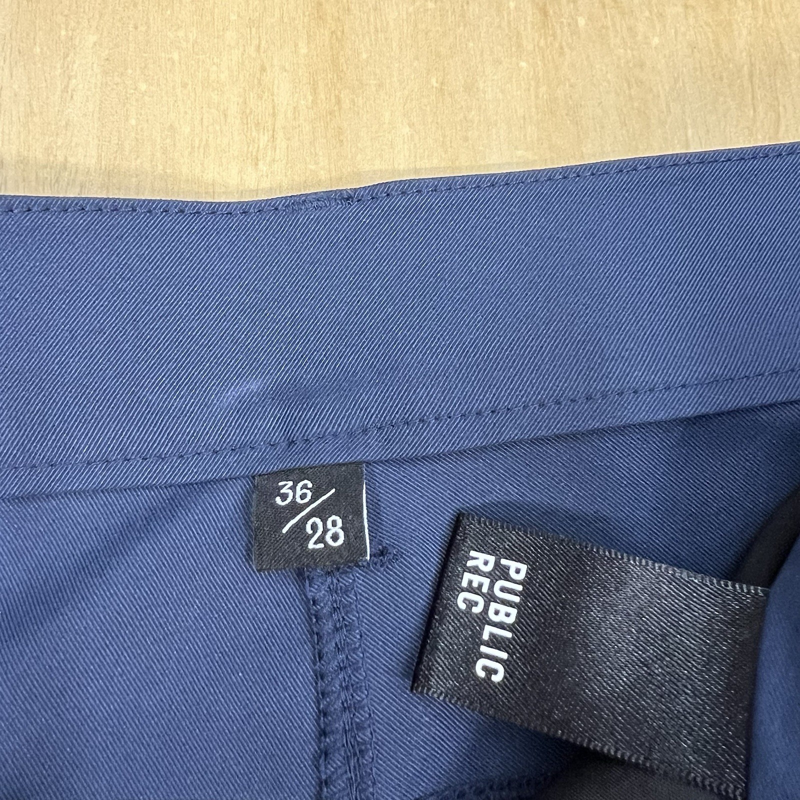 Public Rec Dealmaker 5 Pocket Work Pants Mens 36x28 Stretch Slim Straight Navy