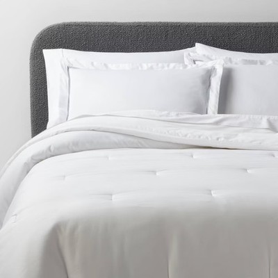 3pc Luxe Embroidered Border Comforter and Sham Set - Threshold