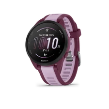 Garmin Forerunner 165 Music GPS Running Smart watch Bundle - Berry/Lilac