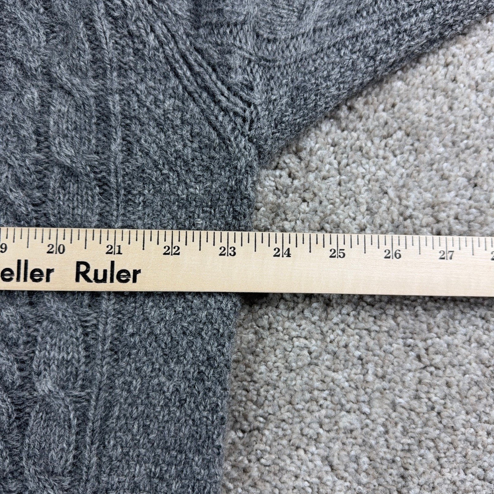 Pendleton Sweater Mens Extra Large Gray Shetland … - image 8