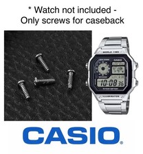 Genuine Casio Watch Case Back Screws x4 for AE-1200 /  AE-1300 / WS-1600H 