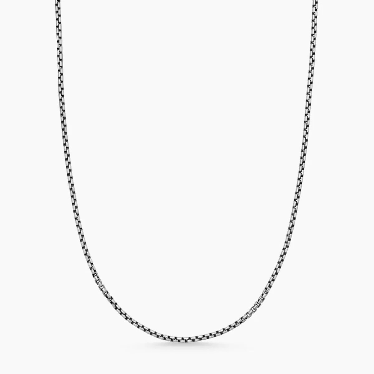 "Sterling Silver 18\" 1.8mm Round Box Chain"