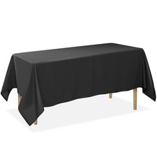60 x 126 Inch Rectangular Tablecloth, Washable Polyester Fabric Table Cloth f...