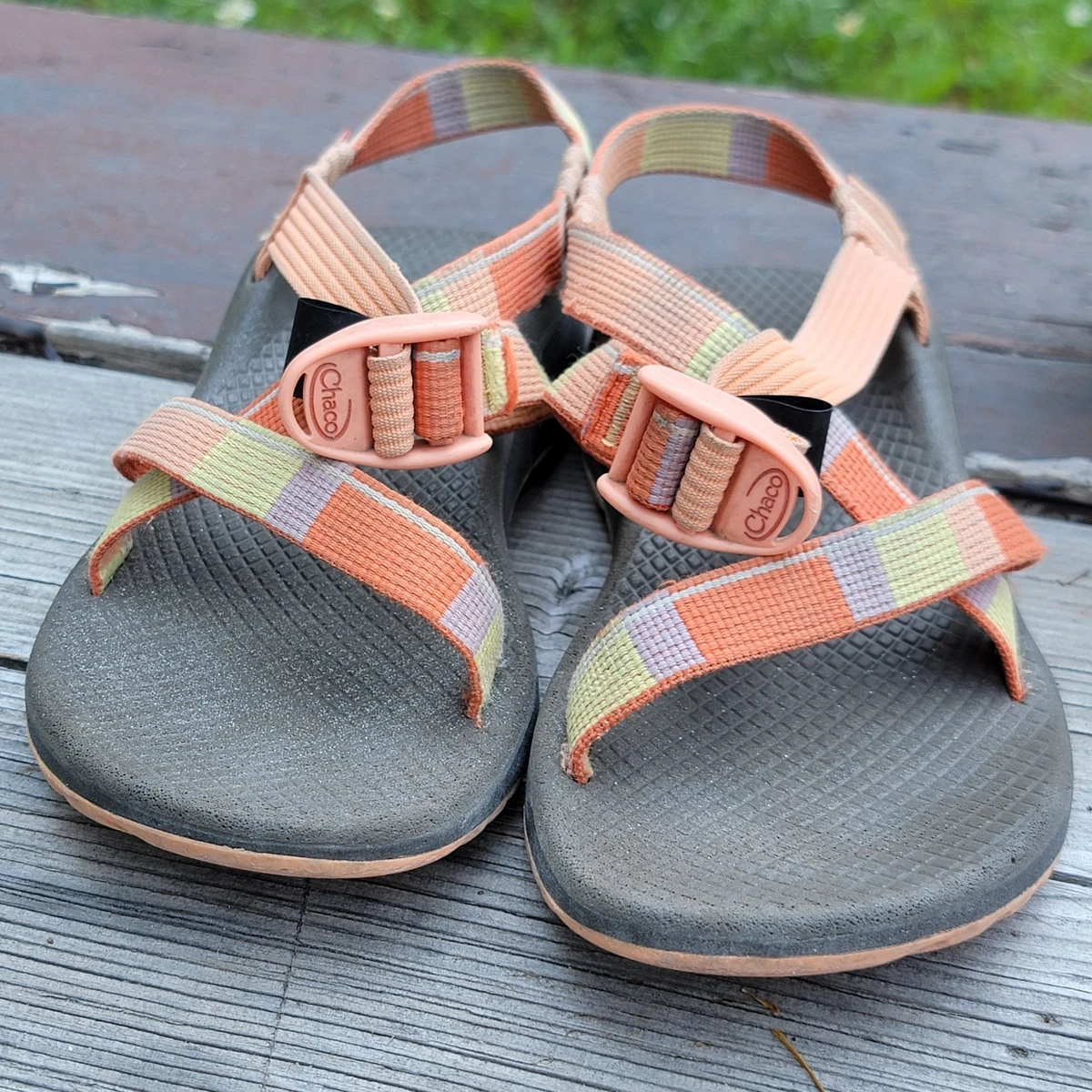Chaco Z/Cloud Outdoor Hiking Sandals Brown Orange Vibram Men\'s‎ Size 10 Amazon.com | Chaco ZCloud | Sandals main image 3