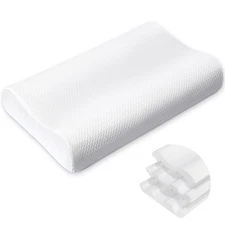 Memory Foam Neck Pillow for Sleeping, Cervical Neck Pillow for Neck Pain Reli...