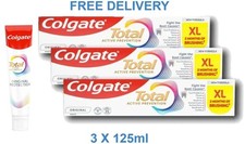 Colgate Total Active Prevention Original Toothpaste 3 x 125ml XL Pack | UK 41.31 per litre