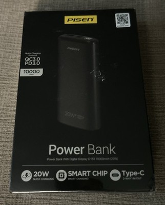 PISEN Portable Power Bank 10000 mAh 20W quick Charging