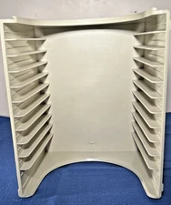 Alpha Compact Disc Organizer 12 CD Capacity units- Made In USA Ivory-Cream