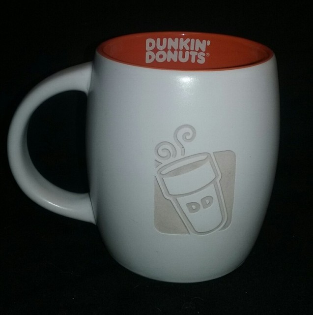 Dunkin donuts coffee mug 14 oz. etched logo 2013 eBay