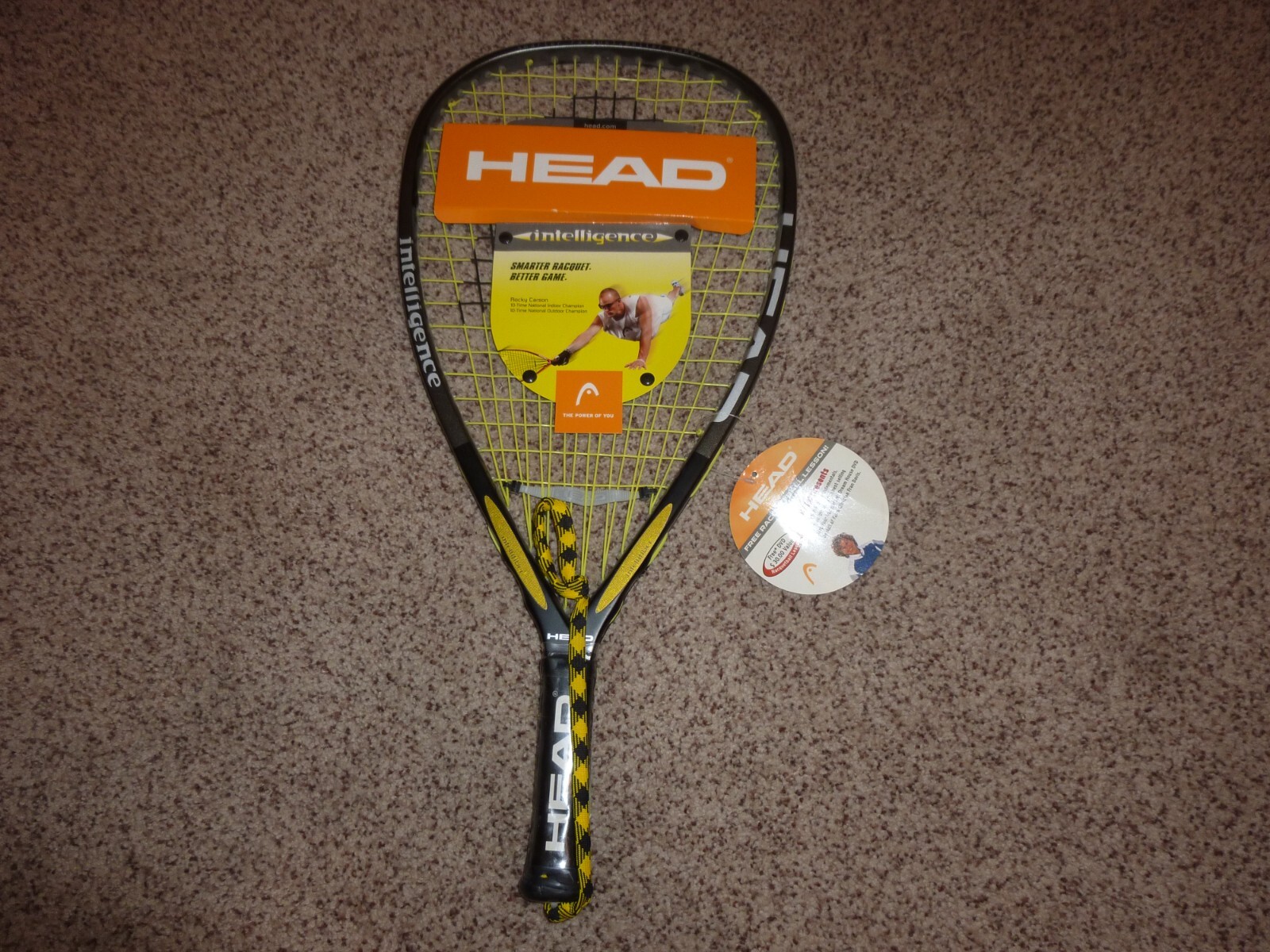 HEAD Intelligence i.165 Intellifiber Racquet 3 5/8 Power Frame