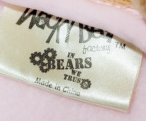 Wacky Bear Factory Baby Blanket Pink Brown Teddy Bear Hood Fleece - Picture 12 of 13