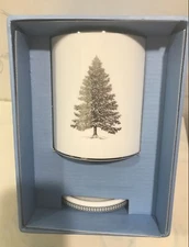 Wedgwood WINTER WHITE 5" Christmas Tree LITHOPHANE - Candle Holder (s) 40035072