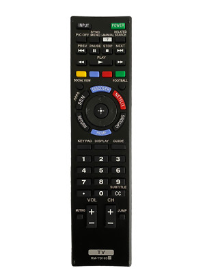 New Remote Replace for Sony Smart TV LED HDTV KDL-60W610B XBR-55X800B