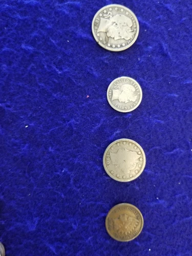 4  BARBER  COIN TYPE SET