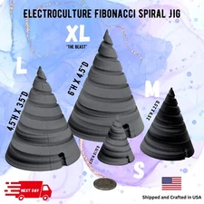 Fibonnacci Spiral Jig Electroculture Gardening Metaphysics Tool Orgonite Energy